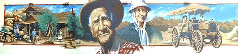 Bill and Frances Keys mural in Twentynine Palms